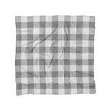 Buffalo Plaid Light Grey in Full/Queen (88" x 88") Size