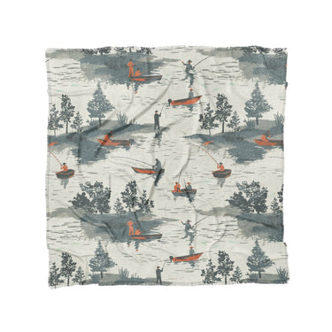 Gone Fishing in Full/Queen (88" x 88") Size