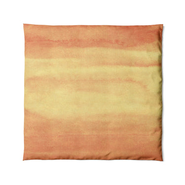 Jacinda Watercolor Fire Orange Ombre in Full/Queen (88" x 88") Size