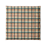 Brenton Plaid Taupe Teal in Full/Queen (88" x 88") Size