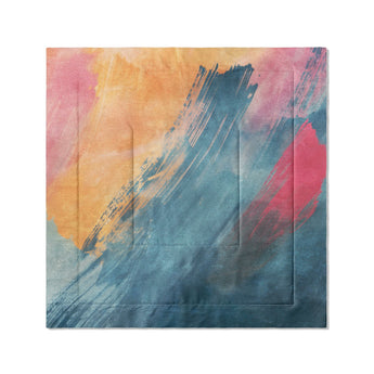 Eloise Blue & Pink in Full/Queen (88" x 88") Size