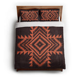 Reyno Orange & Maroon in Full/Queen (88" x 88") Size