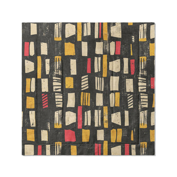 Milo Black, Red, & Yellow in Full/Queen (88" x 88") Size
