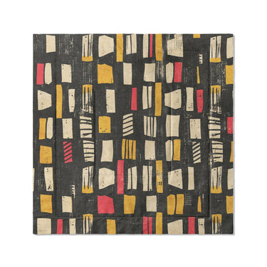 Milo Black, Red, & Yellow in Full/Queen (88" x 88") Size