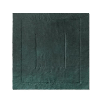 Keanu Watercolor Deep Teal Ombre in Full/Queen (88" x 88") Size