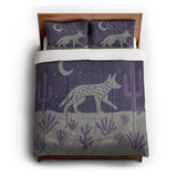 Desert Coyote Eggplant & Dusty Purple in Full/Queen (88" x 88") Size