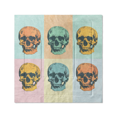 Pop Art Skulls in Full/Queen (88" x 88") Size