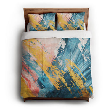 Egon Blue & Yellow in Full/Queen (88" x 88") Size