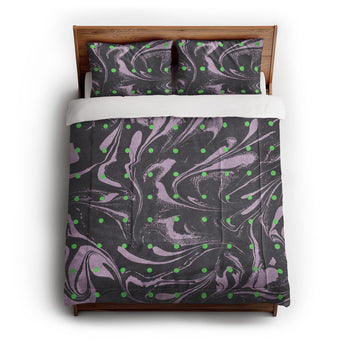 Acid Burn Purple & Green Comforter