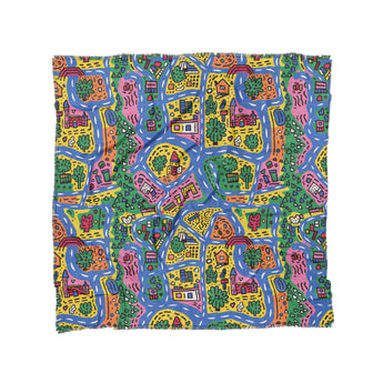 Kids Road Map in Full/Queen (88" x 88") Size