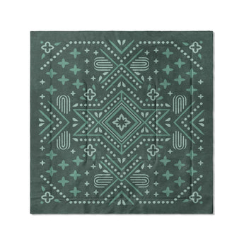 Durand Deep Turquoise in Full/Queen (88" x 88") Size