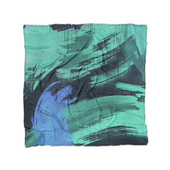 Tethys Navy & Seafoam in Full/Queen (88" x 88") Size