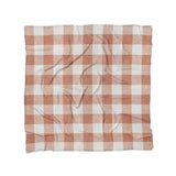 Buffalo Plaid Light Terracotta in Full/Queen (88" x 88") Size