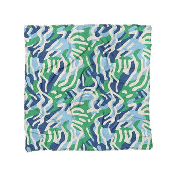 Leonardo Blue Green in Full/Queen (88" x 88") Size