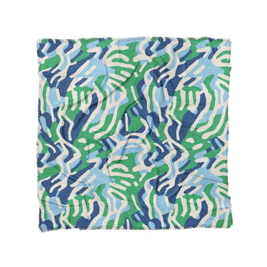 Leonardo Blue Green in Full/Queen (88" x 88") Size