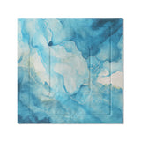 Zephyr Watercolor Azure Blue in Full/Queen (88" x 88") Size