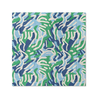 Leonardo Blue Green in Full/Queen (88" x 88") Size