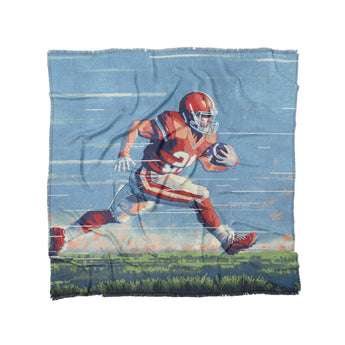 8 Bit Running Back in Full/Queen (88" x 88") Size