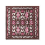 Topanga Burgundy & Pink in Full/Queen (88" x 88") Size