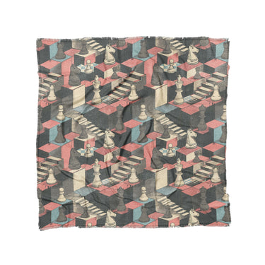 Harmon Surreal Check Blue & Pink in Full/Queen (88" x 88") Size