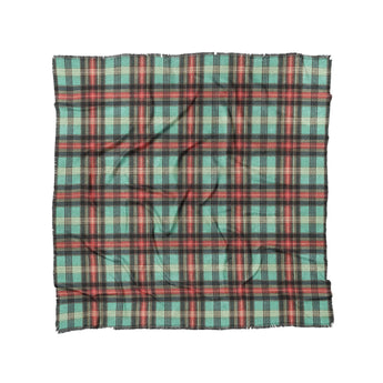 Ferguson Plaid Teal Red in Full/Queen (88" x 88") Size