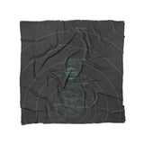 Solar System Charcoal & Teal in Full/Queen (88" x 88") Size