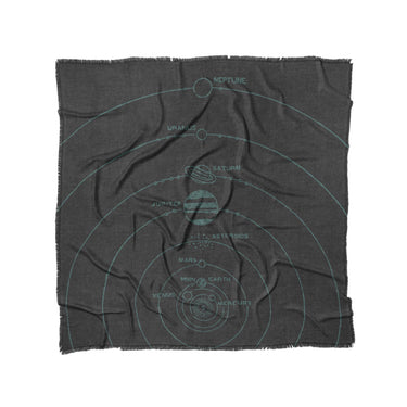 Solar System Charcoal & Teal in Full/Queen (88" x 88") Size