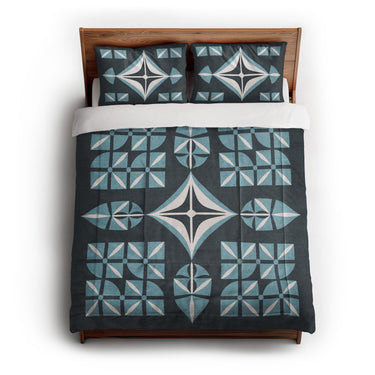 Remy Navy Blue in Full/Queen (88" x 88") Size