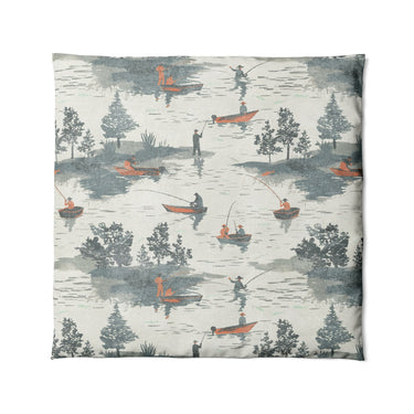 Gone Fishing in Full/Queen (88" x 88") Size