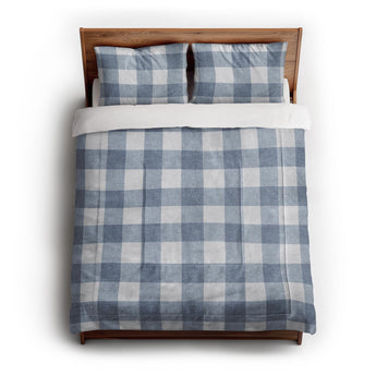 Buffalo Plaid Steel Blue Comforter