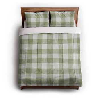 Buffalo Plaid Light Sage Comforter