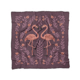 Flamingo Friends Purple in Full/Queen (88" x 88") Size