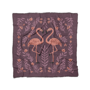 Flamingo Friends Purple in Full/Queen (88" x 88") Size