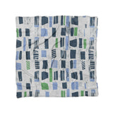 Milo Blue & Green in Full/Queen (88" x 88") Size