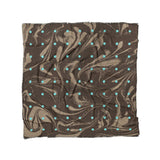 Acid Burn Brown & Carolina Blue in Full/Queen (88" x 88") Size