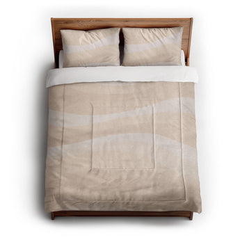 Sinuous Ivory Monochrome in Full/Queen (88" x 88") Size