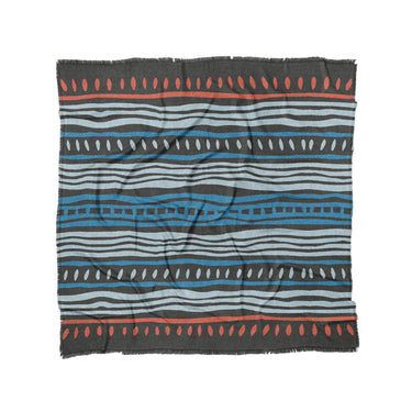 Delsin Blue & Black in Full/Queen (88" x 88") Size