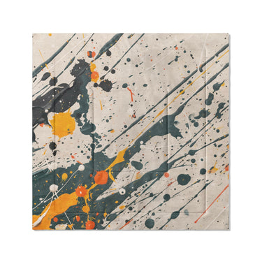 Jason Dark Teal & Orange in Full/Queen (88" x 88") Size