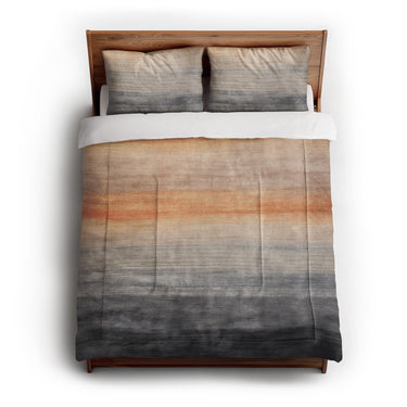 Ruidoso Navy & Burnt Orange in Full/Queen (88" x 88") Size