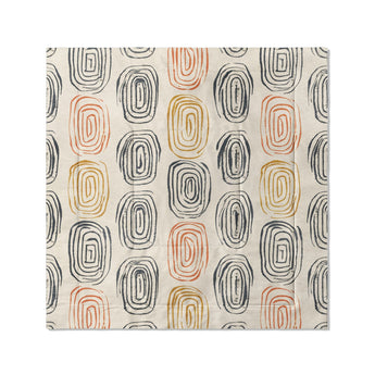 Horatio Ivory & Orange in Full/Queen (88" x 88") Size
