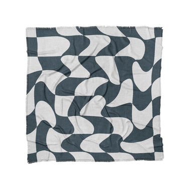 Twyla Checkered Navy in Full/Queen (88" x 88") Size