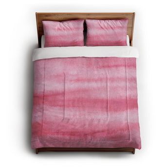 Ophelia Watercolor Pink Balayage Comforter