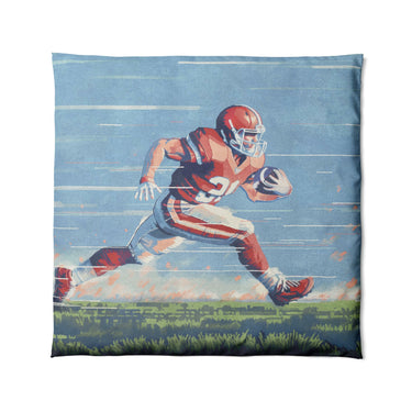 8 Bit Running Back in Full/Queen (88" x 88") Size