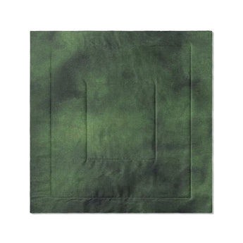 Andromeda Watercolor Navy & Kelly Green in Full/Queen (88" x 88") Size