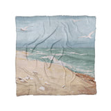 On the Beach by Fidelia Bridges in Full/Queen (88" x 88") Size