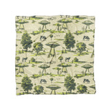UFO Cow Abduction Toile in Full/Queen (88" x 88") Size
