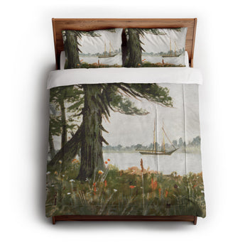 Old Hemlocks By Louis K Harlow Comforter