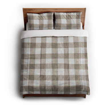 Buffalo Plaid Light Cedar Brown in Full/Queen (88" x 88") Size