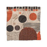 Charl Orange & Taupe in Full/Queen (88" x 88") Size