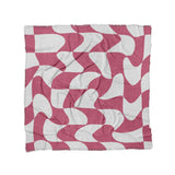 Twyla Checkered Fuchsia in Full/Queen (88" x 88") Size